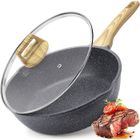 GiPP PoeLe Sauteuse 28 Cm Avec Couvercle - Bord Haut - ReveTement En Granit AntiadheSif - 4,5 L - Sans PfosPfoa - Cuisson Saine - W