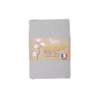 Drap housse Doulito - 100x190 cm - Made in France - Coton - Gris