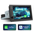 JUNSUN Autoradio 1 Din 2 Din Universel 2Go+32Go Android 12 avec 7'' Écran Tactile Carplay Android Auto FM RDS GPS