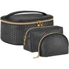 Trousse de Toilette Femme Grande Capacité - SPECOOL - 3pcs - Imperméable - Noir - Matériaux de haute qualité