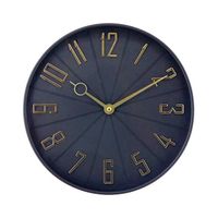Vieille Horloge Murale Noir/Or Ø27.3 cm Thinia Home