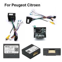 Câble de démarrage,Adaptateur de câble d'alimentation pour faisceau de câbles Android avec boîte Canbus, pour - For Peugeot Citroen