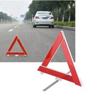 Cikonielf Signe de triangle Panneau de signalisation triangulaire réfléchissant de voiture pliable Panneau d'avertissement de