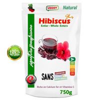 Fleurs d'hibiscus séchées entières - Sélection panafricaine - 750g