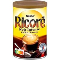 LOT DE 2 - RICORE - Noir Intense Café Soluble Chicorée - boite de 240 g