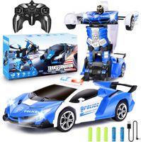 Jouet Voiture Robot Transformable Felly | 2 Voitures Combinables Par Aimants | Pour Enfants 3-8 Ans | Cadeau Anniversaire Noël