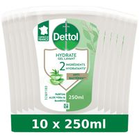Lot De 10 Recharges Dettol Savon No Touch Aloe Vera 250ml - Neuf