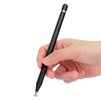 Stylet Capacitif Crayon En Plastique - Pour écran Tactile Smartphone/tablette, évite La Fatigue Des Doigts, Couleur Argent