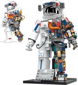 ASSEMBLAGE CONSTRUCTION Jouets de Construction d'astronaute,900 pièces Building Kit,Cadeaux créatifs d'astronaute Spatiale pour Adultes garçons Filles