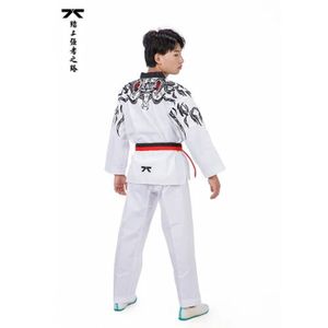 SAC DE FRAPPE Accessoires Fitness - Musculation,Doboks-Uniforme de Taekwondo Judo Gi pour Homme et Femme,Ensemble de Broderie- WHITE-XL-170