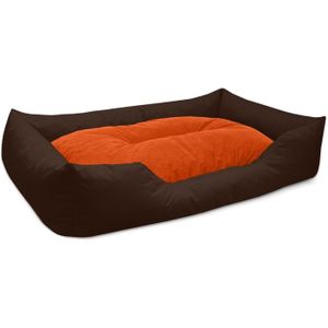 CORBEILLE - COUSSIN BedDog® MIMI lit pour chien,coussin,panier pour chien [XXXL env. 150x110cm, SUNSET (brun/orange)]