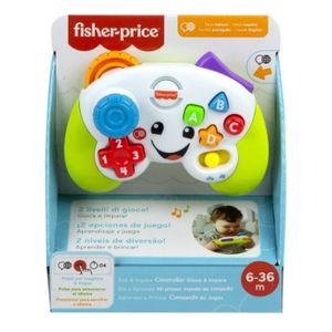 Fisher-Price Manette de jeu et d'apprentissage Laugh & Learn - Jouet  musical avec lumières et contenu d'apprentissage pour bébé et enfant de 6 à  36 mois - Édition anglaise : : Jeux