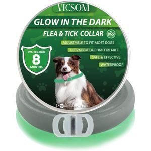 ANTIPARASITAIRE Colliers Anti-Puces pour Chiens, Lumineux Collier 