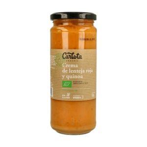 AUTRES LEGUMES CARLOTA ORGANIC - Crème de lentilles rouges et quinoa 450 g