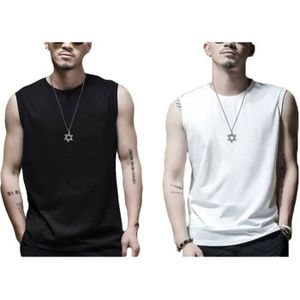 T-SHIRT Lot de 2 T Shirt Homme,Sans Manches Tee Shirt Homm