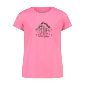 T-SHIRT MAILLOT DE SPORT T-shirt fille en coton CMP - pink fluo - 12 ans
