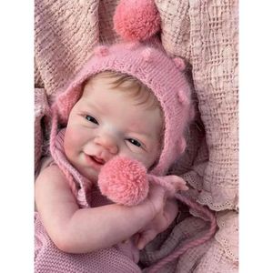 POUPÉE Pinky Reborn, poupée bébé fille adorable de 20 pouces (50 cm) au corps en tissu, idéale comme cadeau d'anniversaire.