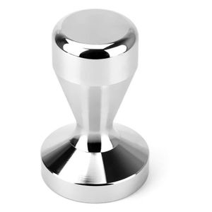 MOTTA Tamper 58 mm convexe en acier inoxydable-base manche bois noir