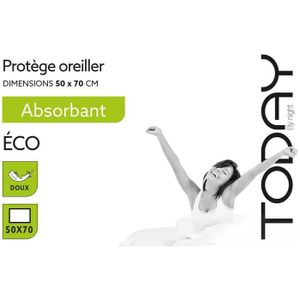 PROTEGE OREILLER Protège oreiller absorbant TODAY - 50x70 cm - Eco