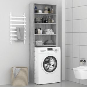 Armoire lave linge gris béton armoire machine à laver - Ciel & terre