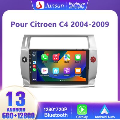 Podofo Autoradio 9 Pollici Per Citroen C4 (2004-2009) Con CarPlay Wireless E Android Auto: Navigazione GPS, Bluetooth E Hi-Fi