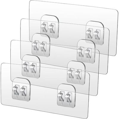 MZMing 8 Pièces Crochets Adhésifs De Rechange Pour Étagère De