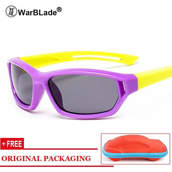 Lunettes De Soleil Polarisées Pour Enfants 3-12 Ans - Monture Souple Silicone Avec Motif Animal Mignon