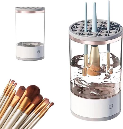 Nettoyeur De Pinceaux Professionnel - Rinceur Avec Système De Circulation D'Eau - Pour Peinture Acrylique Et Aquarelle