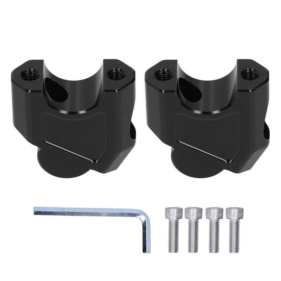CHROME)ADAPTATEUR DE RISERS De Serrage Pour Guidon Rond Universel Pour