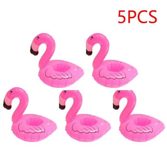 Porte Gobelet Spa,Porte Gobelet Gonflable,Bar Plateau Flottant Pour Piscine,avec 2 Bouée Flamant