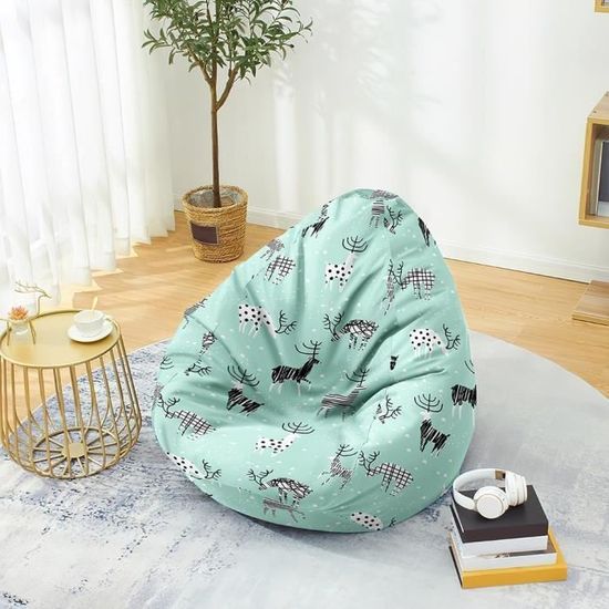 Pouf Poire Géant Pour Adulte Et Enfant - Housse En Polyester Lavable, Tailles S à XL - Pour Salon, Chambre, Extérieur