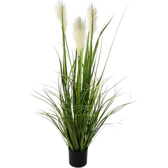 6pcs Fausse Pampas Herbe Grande Roseau Gris Pampas De Pampas Décoration
