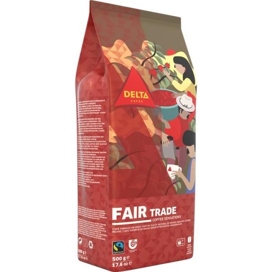 Delta Cafés Fairtrade Grain 500g - Cdiscount Au quotidien