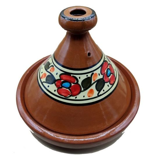 Décor ethnique Tajine Pot en terre Cuite Marocain Plat 35 cm 1801201023