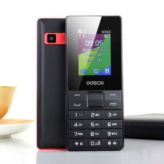 Téléphone Portables pour Seniors mobile Feature Phone Dual SIM Mobile Phone 2.4  à Grosses Touches Bluetooth Lampe de Poche  la31499