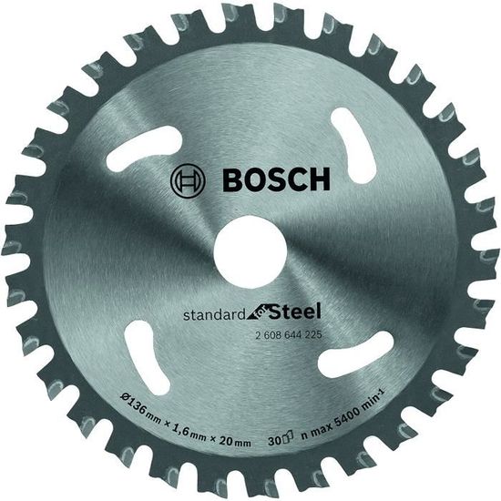 Bosch 2608644225 Lame de scie circulaire standard for steel 136 x 20 x 1,6 x 30 mm188