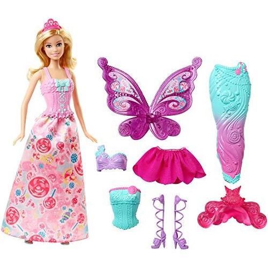 Poupée Barbie Dreamtopia Bonbons Blonde tenues Princesse