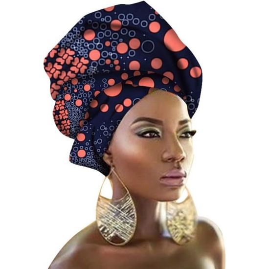 Écharpe Turban Africaine Pour Femmes - Colorée En Coton 100% - Style Traditionnel Et Moderne