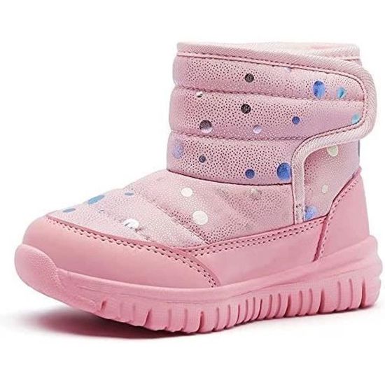 LACOFIA - Bottes De Neige Bébé Imperméables | Caoutchouc Antidérapant | Garçons Et Filles