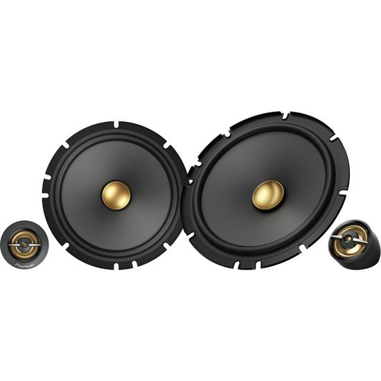 Haut-parleurs Voiture Pioneer TS-A1601C - 16.5cm 2 Voies - 350W Max - Amélioration Son Oreille D'Origine