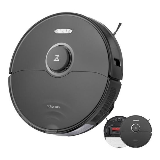 Roborock S8 Robot Aspirateur Laveur 6000Pa - Navigation LiDAR 3D - Évite Obstacles - Pour Tapis Et Cheveux