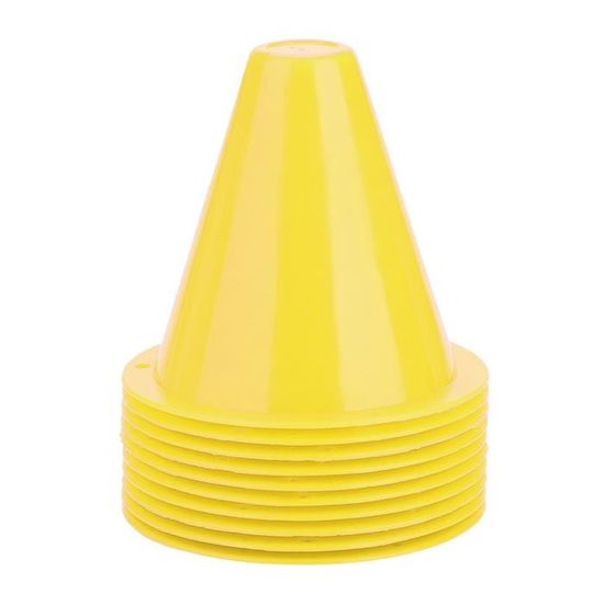 Cônes D'entraînement Football - Lot De 5 Cônes Colorés En PE - Hauteur 30 Cm - Pour Slalom, Parcours, Marquage
