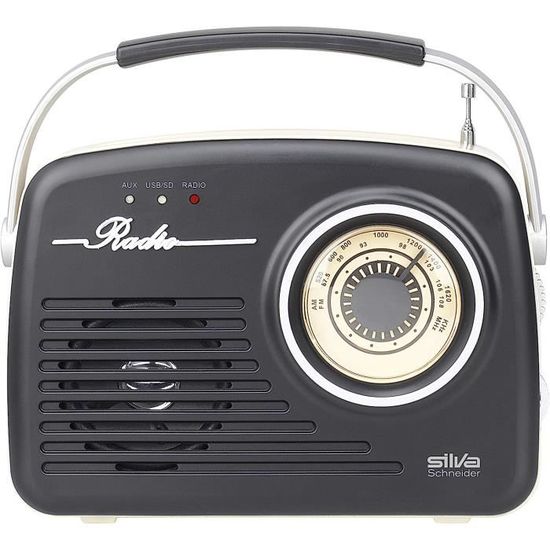 Radio De Valise Silva Schneider 1965 Bleu - Secteur Ou Piles - USB SD AUX - Rétro