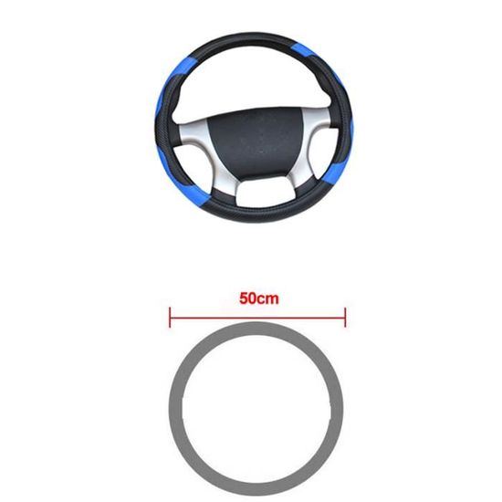 Housse Volant En Cuir PU Antidérapant - Diamètres 36 à 50 Cm Pour Voiture, Bus, Camion - 9