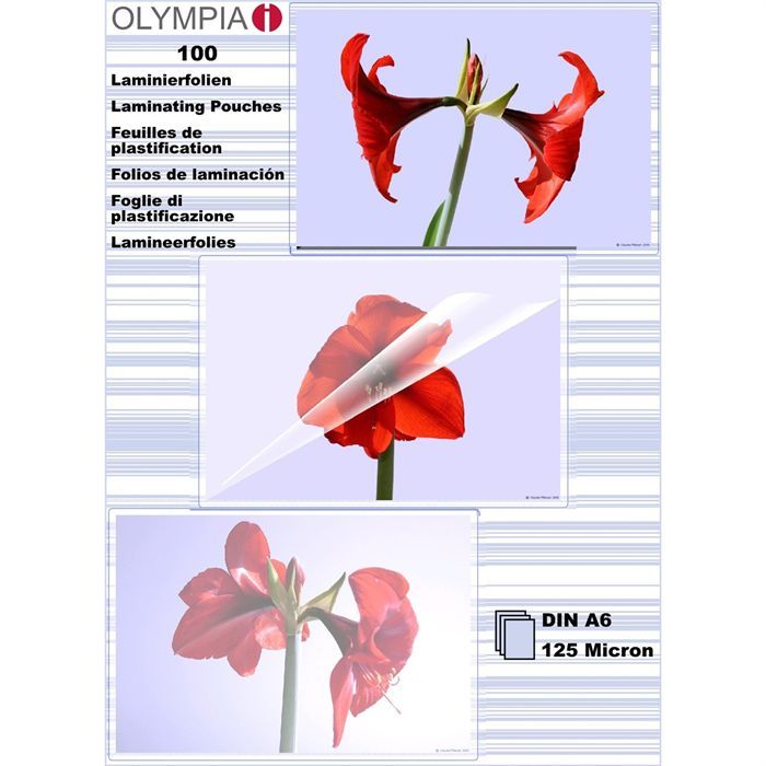 Olympia Feuilles pour plastifieuse à chaud