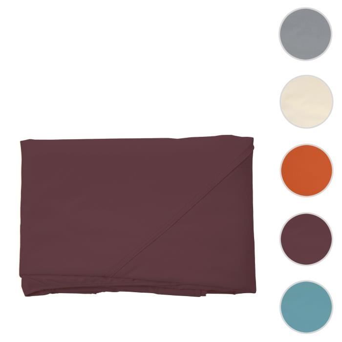 Toit de remplacement pour toit pergola pavillon Cadiz 4x4m ~ rouge-brun