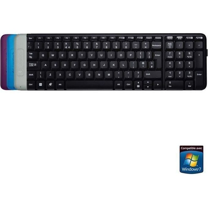 Petit Clavier sans Fil pour tablettes iOS //Android //Windows Ordinateurs Portables PC Clavier sans Fil Portable AIMMIE Rechargeable10 Clavier Universel Ultra Mince pour Tablette avec Souris sans Fil