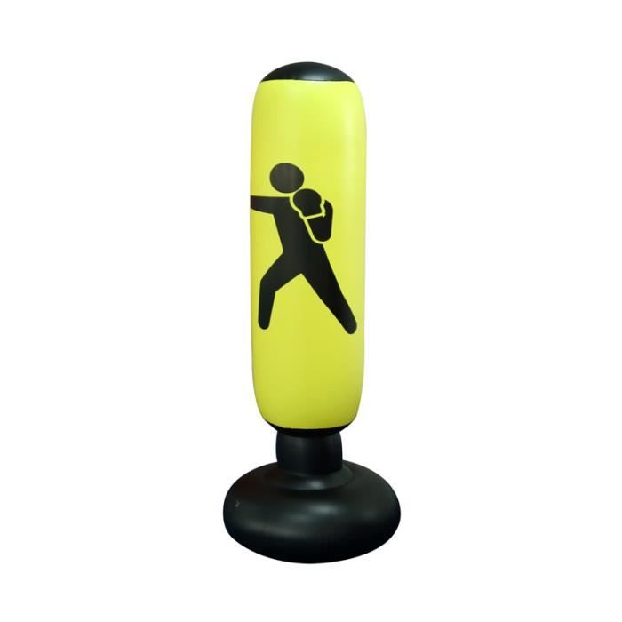 Ecent Sac de Frappe Gonflable 160cm Sac de Boxe autoportant Exercice de Fitness Soulagement du Stress pour Adultes Enfants