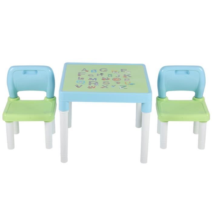 KAI Ensemble de table chaise en plastique pour enfants, bureau d'étude pour la maternelle # 2