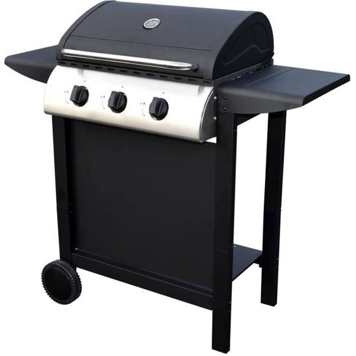 Barbecue gaz - 3 brûleurs + 1 stapule offerte